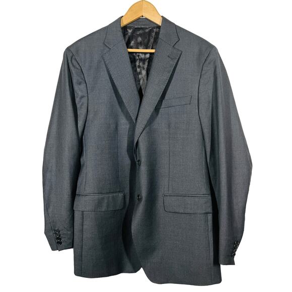 Zegna Saks Fifth Avenue Suit Jacket Blazer 2 Button Pinstripe Formal - 42 - Picture 1 of 8